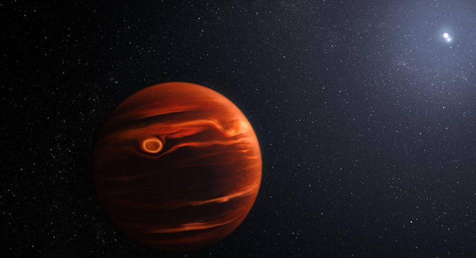 El Webb detecta remolinos de nubes arenosas en un lejano planeta