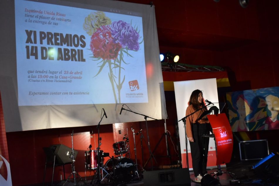 Izquierda Unida de Rivas convoca los XII ‘Premios 14 de abril’