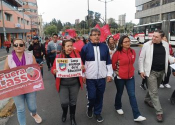 Manifestaciones estudiantiles reclaman la dimisión del presidente Lasso en Ecuador