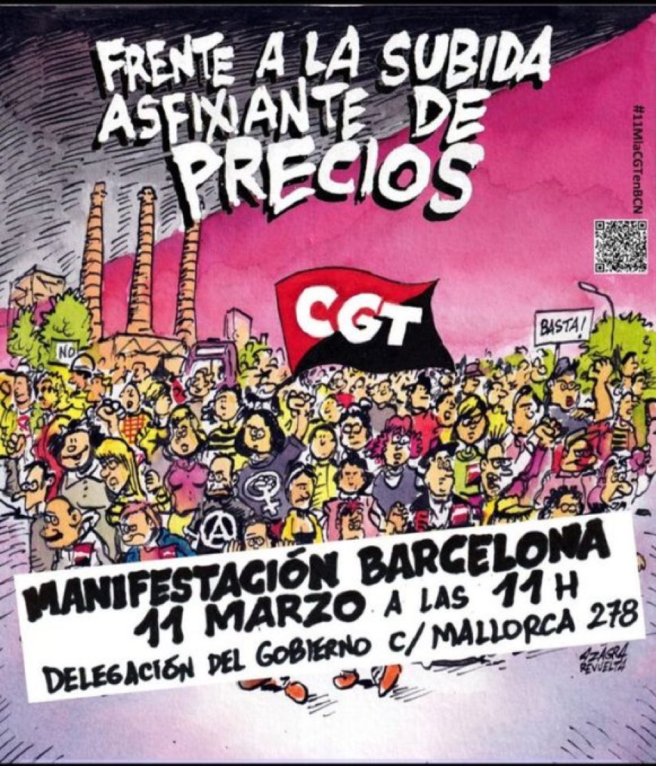 Actos en el centenario del asesinato de Salvador Seguí y manifestación “contra la subida asfixiante de los precios y la pérdida del poder adquisitivo”: Barcelona, 10 y 11 de marzo