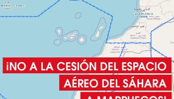 El PCE rechaza la cesión del espacio aéreo del Sáhara Occidental a Marruecos