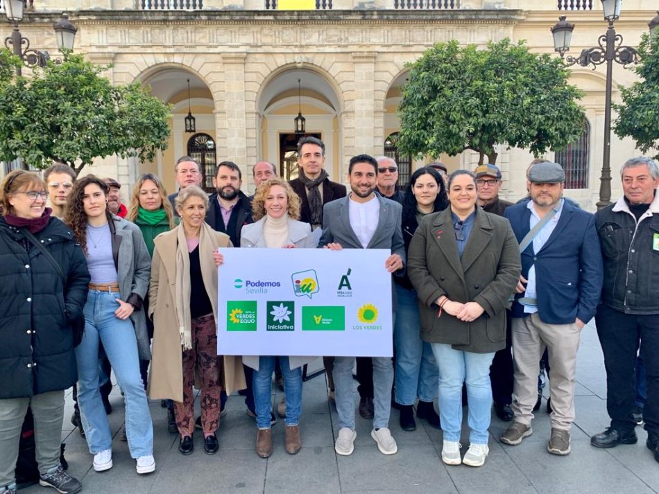 Cinco fuerzas políticas se suman a la confluencia impulsada por Podemos e Izquierda Unida en Sevilla para las municipales de mayo