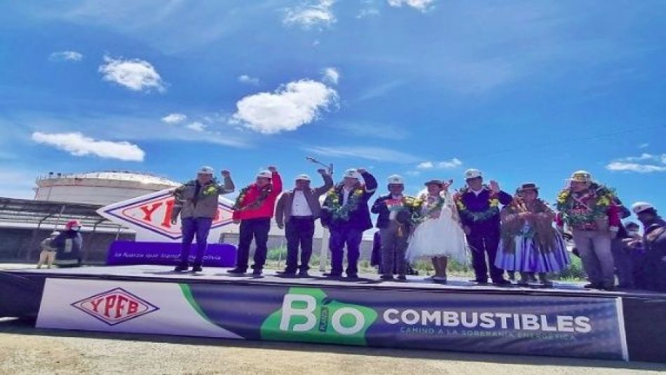 Presidente de Bolivia inaugura construcción de planta de biodiesel