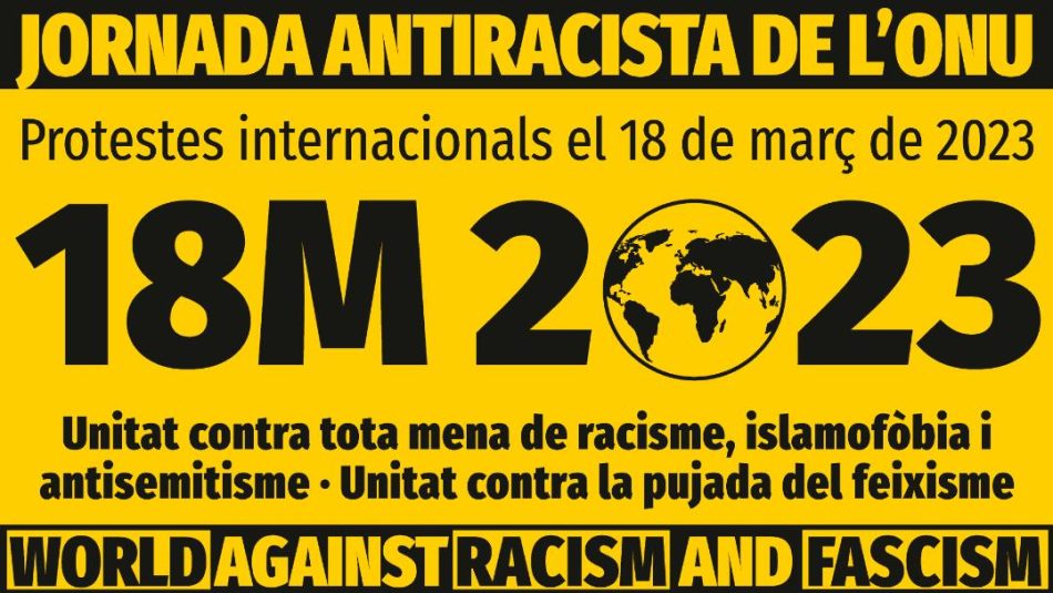 Día de acción global contra el racismo y el fascismo: 18 de marzo de 2023