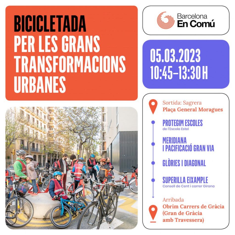 Barcelona: «Bicicletada per les grands transformacions urbanes»