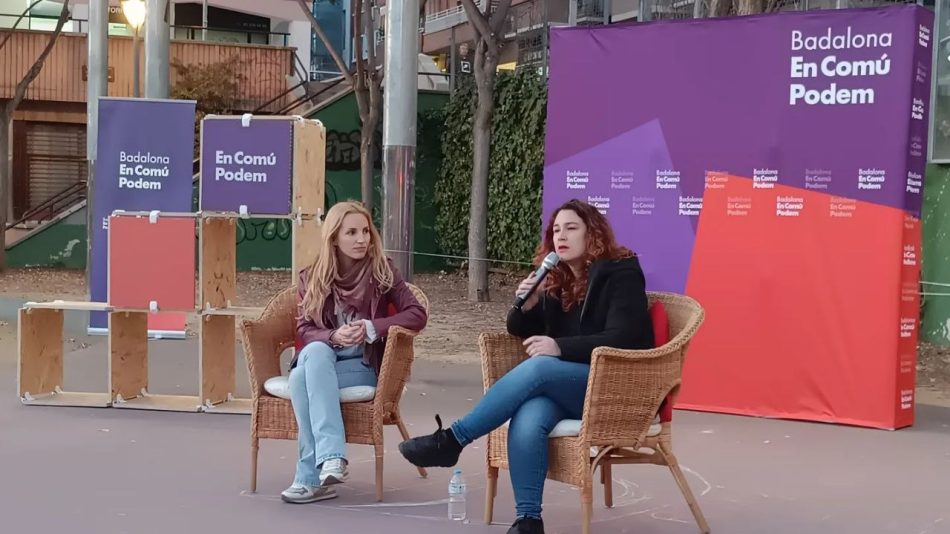 Aïda Llauradó i Laura Pérez reivindiquen les polítiques municipalistes feministes