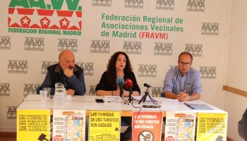 Pisos turísticos: las asociaciones vecinales demandan al Ayuntamiento y a la Comunidad de Madrid que hagan cumplir la legalidad