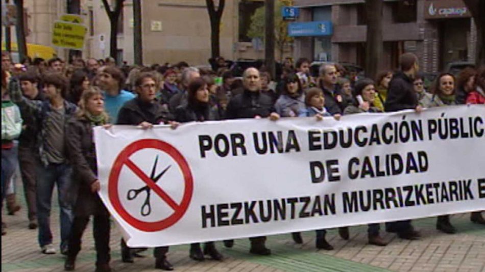 El PCE-EPK apoya la huelga del 3 de abril en defensa de la educación pública e insta al Gobierno de Navarra a negociar las demandas presentadas por los sindicatos