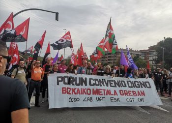 El PCE-EPK denuncia la persecución a sindicalistas por parte de Gobierno Vasco y Ertzaintza por protestas durante el conflicto del metal de Bizkaia