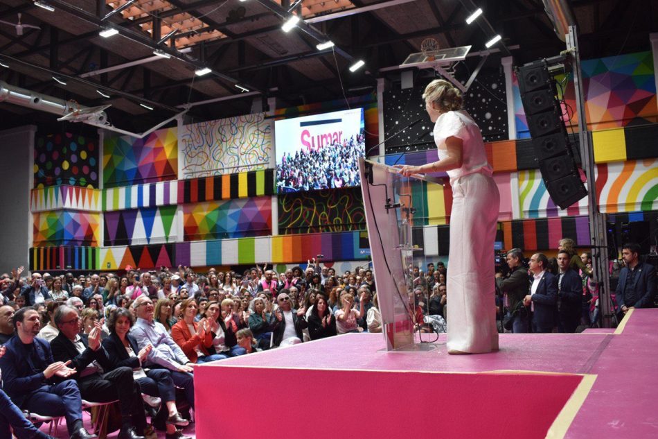 Sira Rego afirma que el acto de Sumar liderado por Yolanda Díaz muestra “un proyecto colectivo para modernizar el país, para ensanchar la democracia y para ampliar derechos”