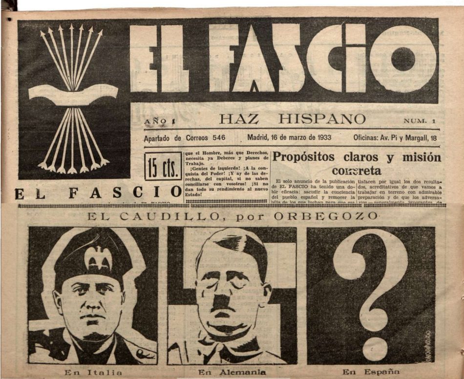 Reclaman al Gobierno una declaración institucional que explique quién era el fascista José Antonio Primo de Rivera