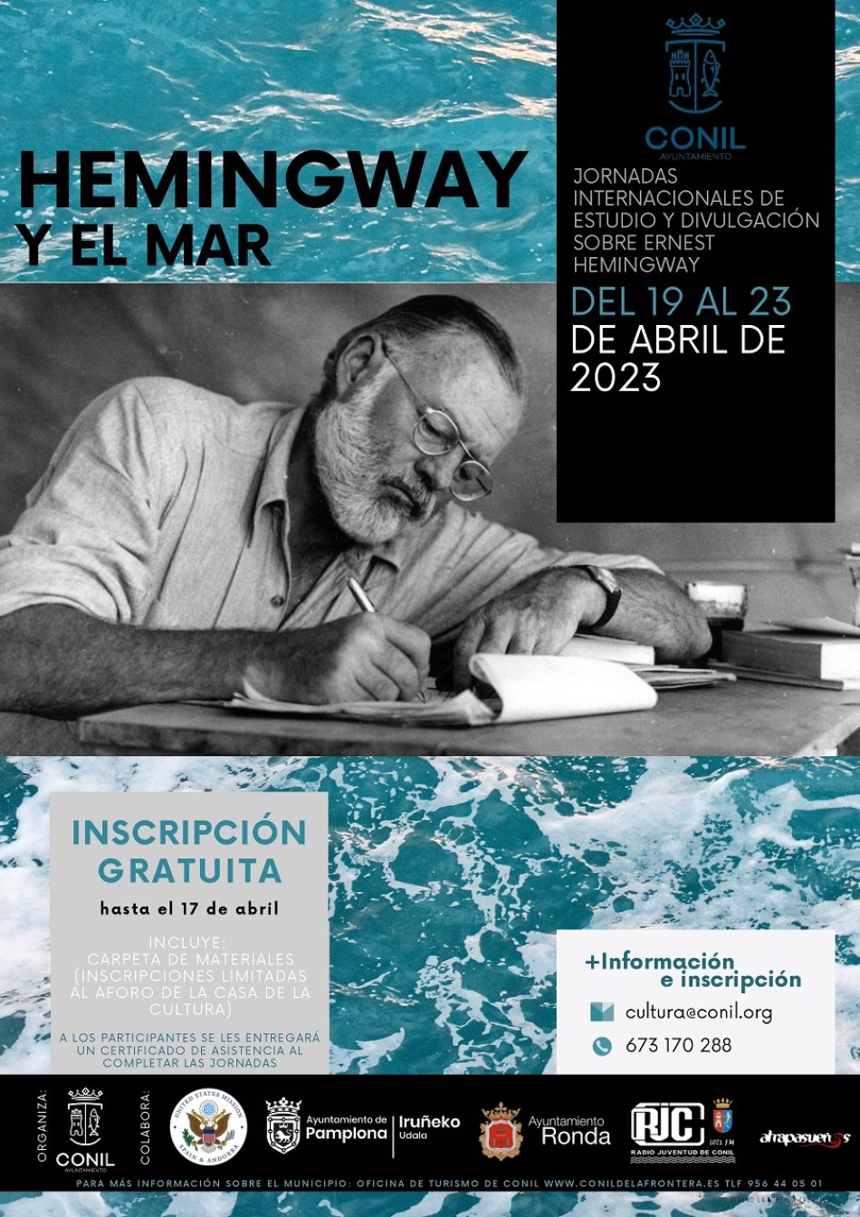 “Hemingway y el mar” se inaugura mañana en Conil con la participación de la Embajada de EEUU en España