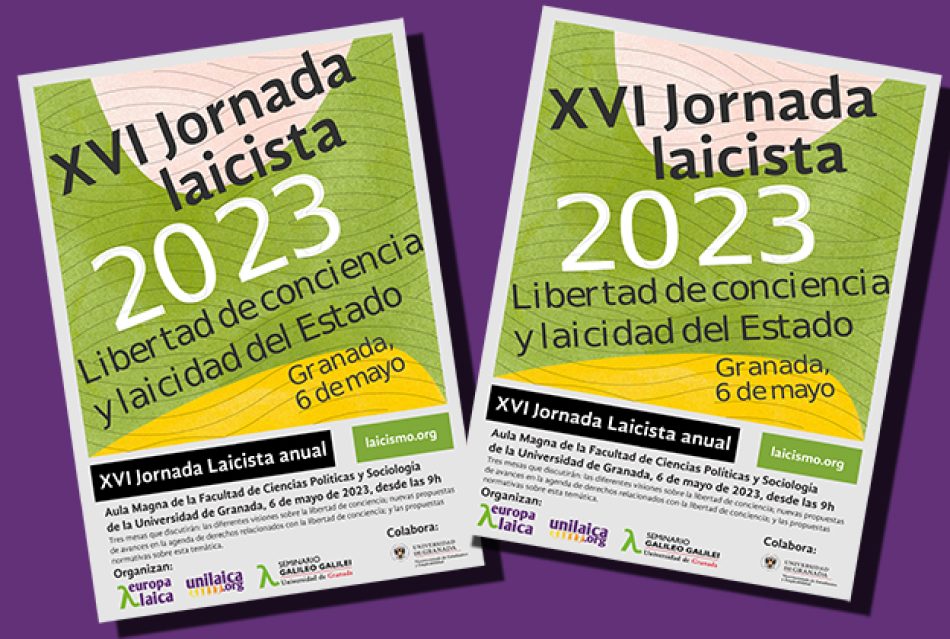 Granada acogerá la XVI Jornada Laicista el próximo 6 de mayo
