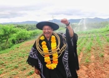 Presidente boliviano inaugura sistema de riego presurizado en Tarija