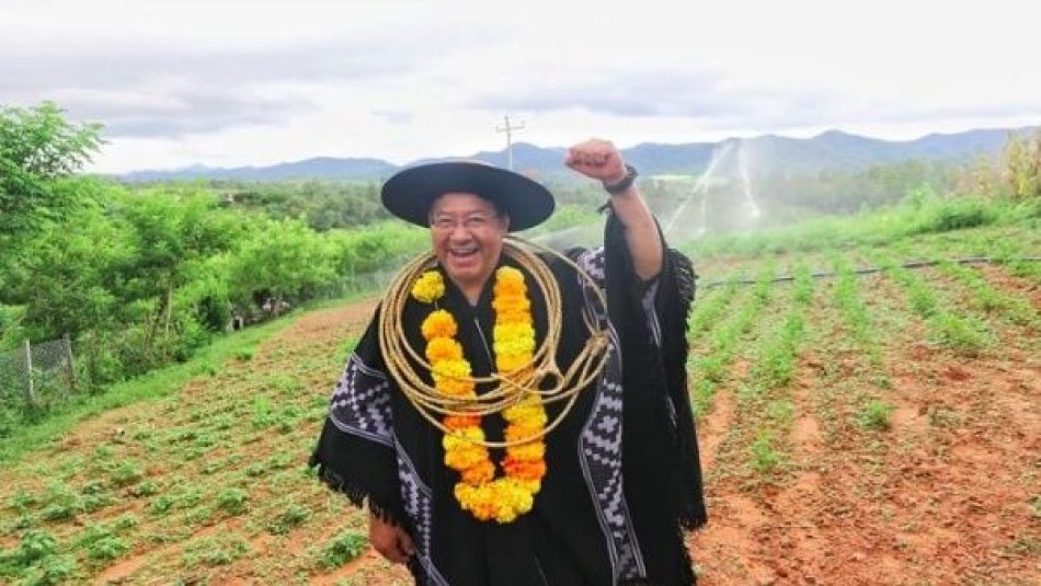 Presidente boliviano inaugura sistema de riego presurizado en Tarija