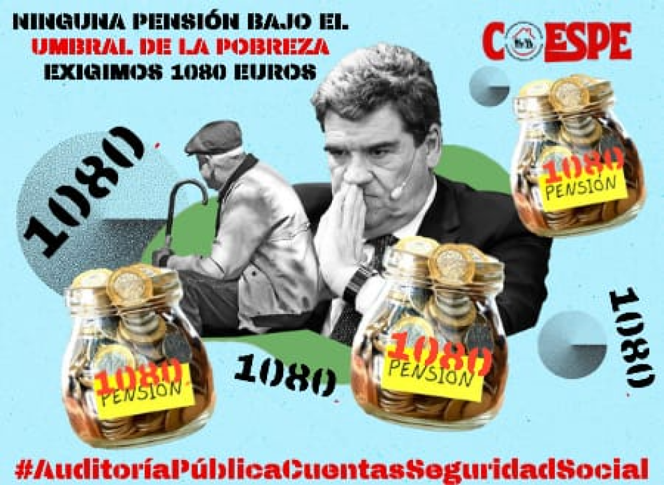 Convocan movilización de pensionistas exigiendo 1080€ de pensión mínima