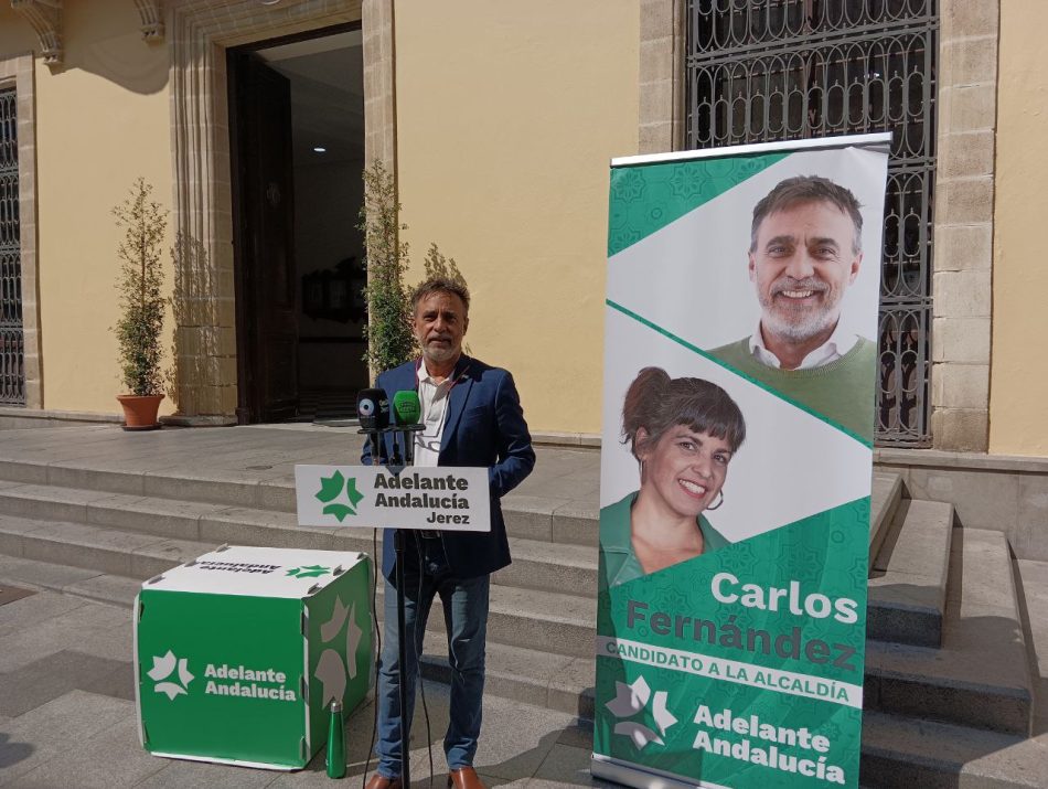 Adelante Andalucía afea que Mamen Sánchez se subiera el sueldo y no negocie ahora mejoras salariales con la plantilla del Ayuntamiento de Jerez