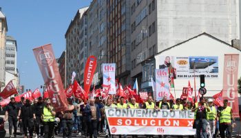 Manifestación histórica do metal de Lugo na terceira xornada de folga