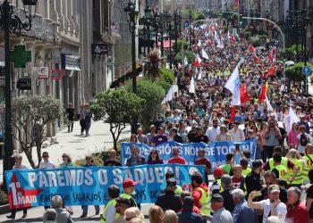 A clase traballadora galega toma as rúas no 1º de Maio convocada pola CIG para reclamar emprego, salarios e pensións dignas