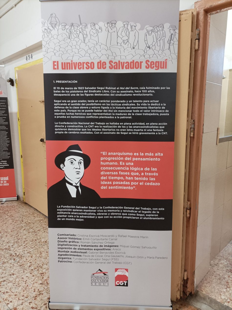 CGT Málaga acogerá la exposición sobre Salvador Seguí: “El Universo de Salvador Seguí”