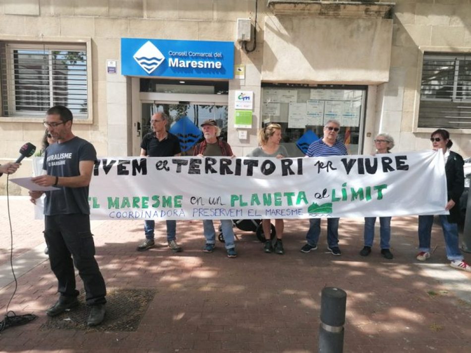 Coordinadora Preservem el Maresme: “Exigim la retirada de la licitació privada de la gestió de l’aigua del consell comarcal del maresme”