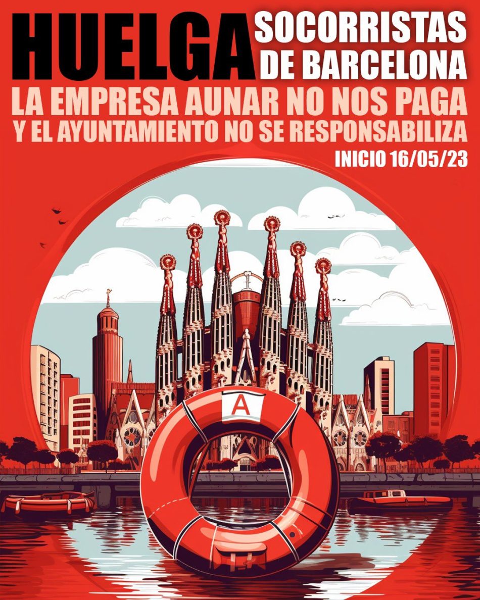 Convocan huelga indefinida de socorristas en las playas de Barcelona a partir del 16 de mayo