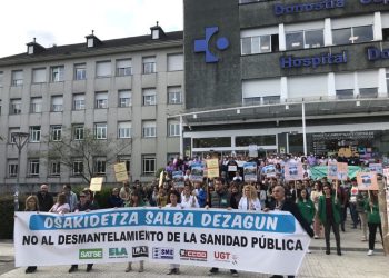 Amplia respuesta a la primera jornada de huelga convocada en Osakidetza en defensa de la sanidad pública