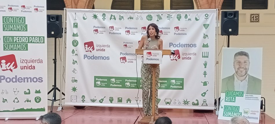 Martina Velarde ve al candidato de la coalición IU-Podemos como “el mejor alcalde” para Rota