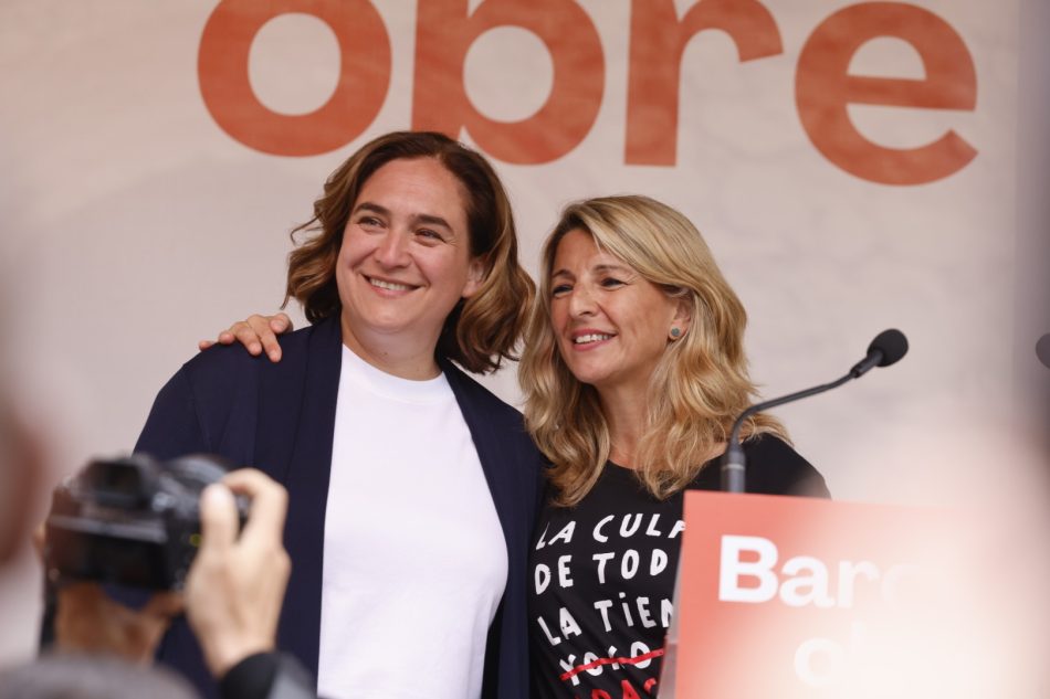 Ada Colau, a la gent progressista: «Si volem un govern d’esquerres, anem a votar massivament Barcelona en Comú aquest diumenge»