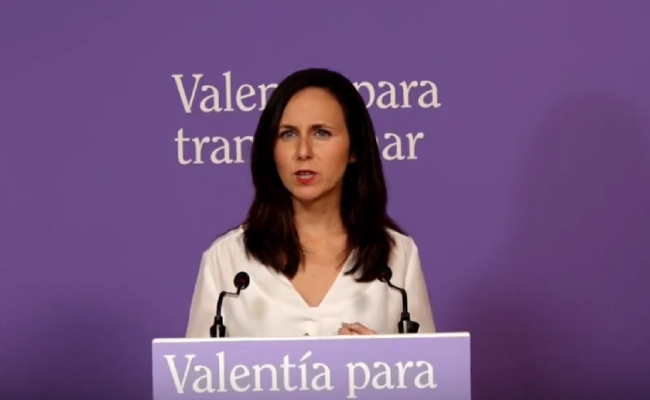 Ione Belarra: “Nuestra formación trabaja ya para darle a la ciudadanía progresista la noticia que tanto tiempo lleva esperando»