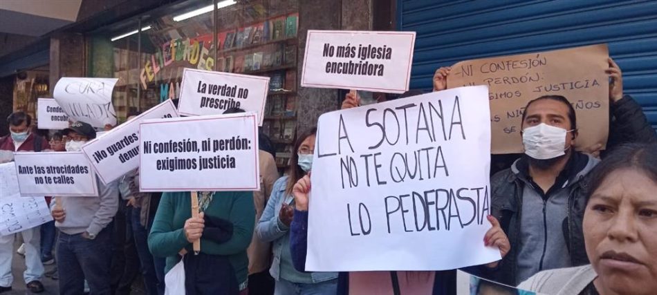 Crecen las protestas en Bolivia ante los casos de abusos sexuales a menores en la Iglesia