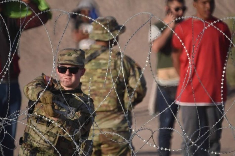 Estados Unidos militarizó su lado de la frontera con México