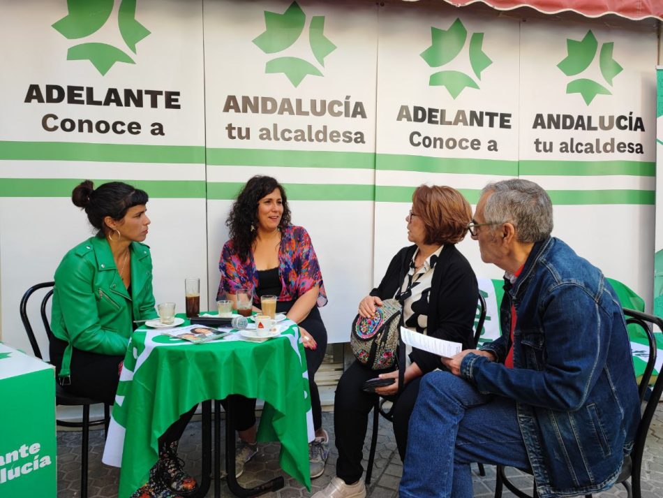 Teresa Rodríguez ofrece a Adelante Andalucía como la única garantía en Sevilla para que no se hagan políticas de derecha