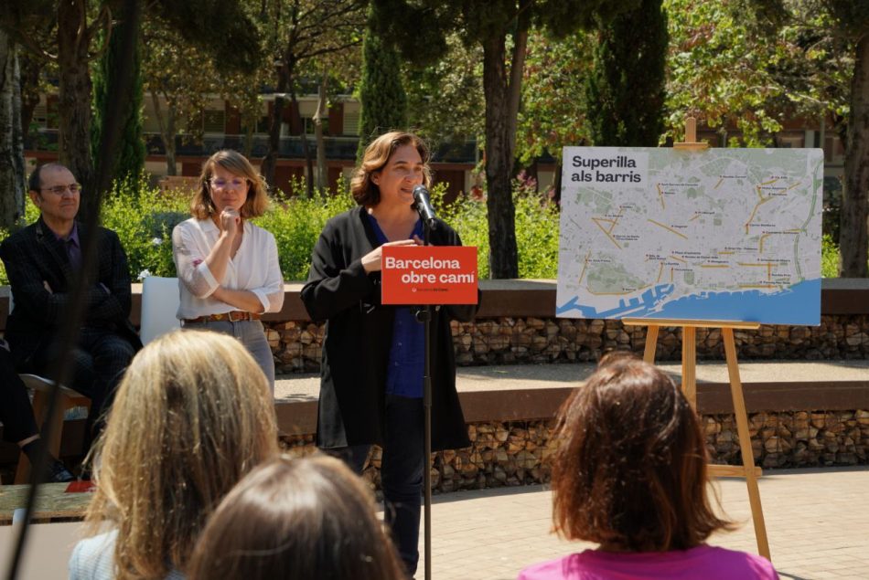 Ada Colau garantitza «20 nous eixos verds als 10 districtes de la ciutat» fins al 2030