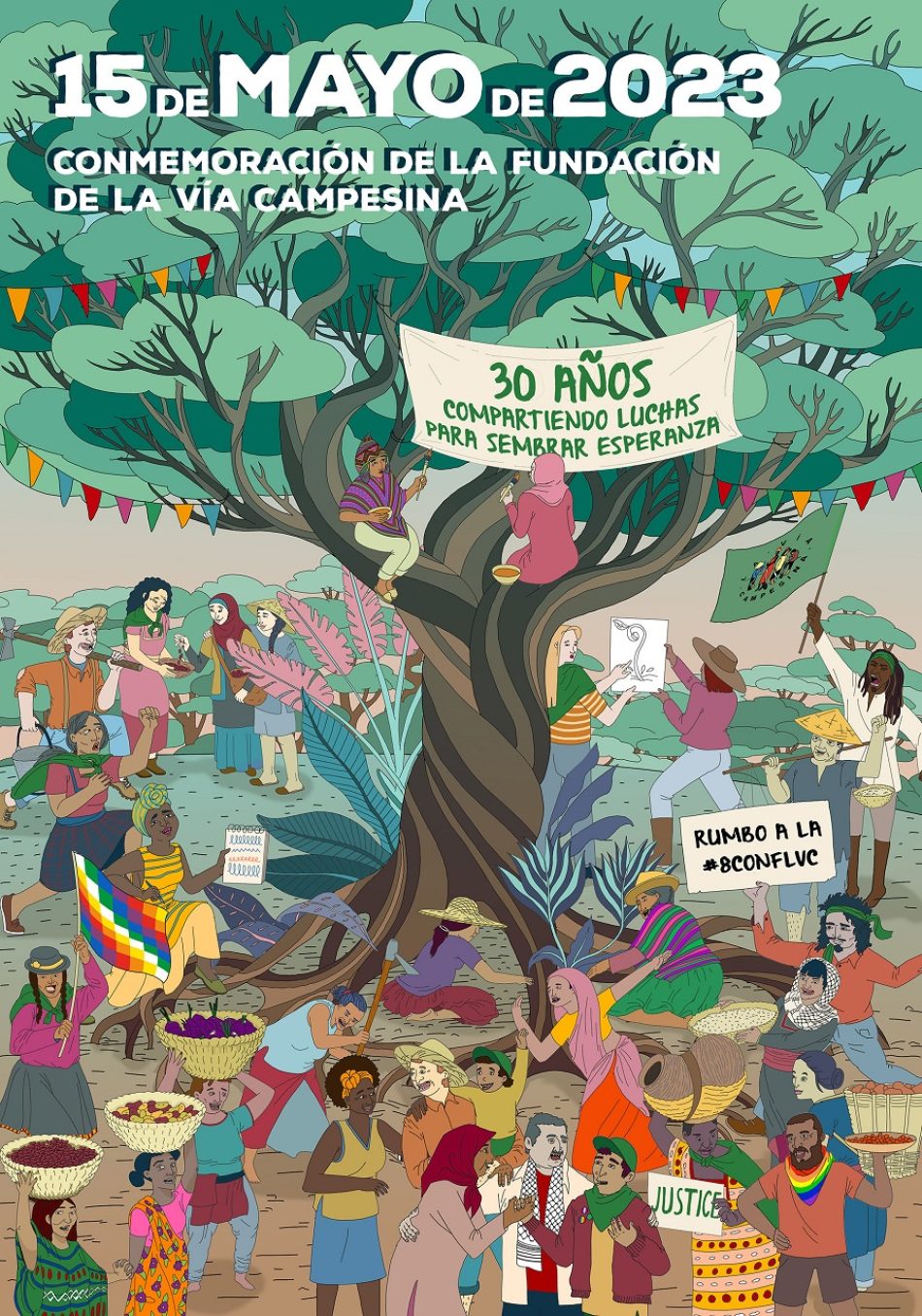 De Mons al mundo: La Vía Campesina celebra 30 años globalizando la lucha campesina y la solidaridad