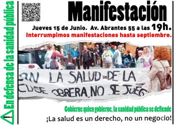 Manifestación en Carabanchel en defensa de la Sanidad Pública: 15J, Av. Abrantes