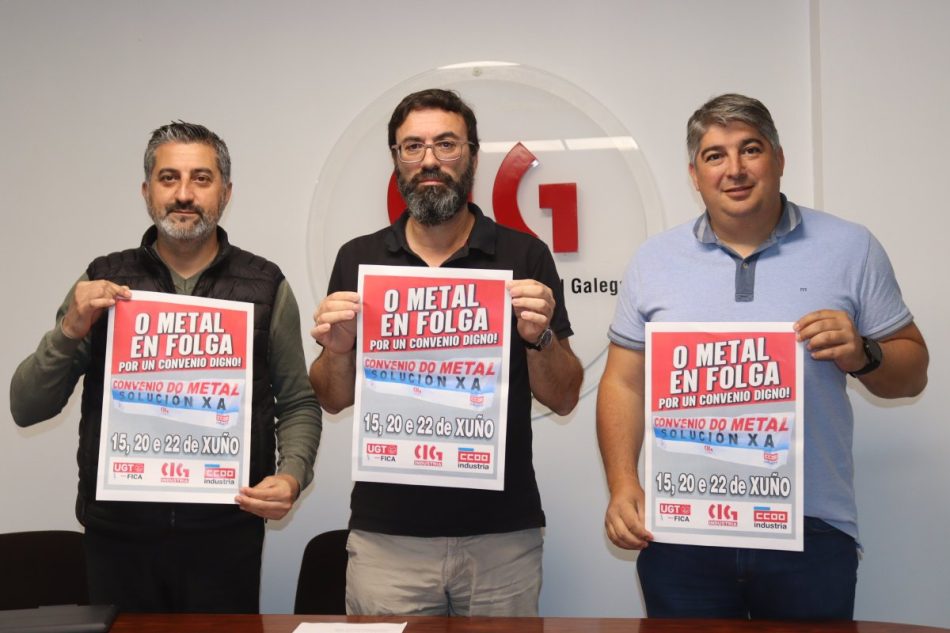 Tres días de folga por un convenio digno no metal pontevedrés ante as propostas “insultantes” da patronal