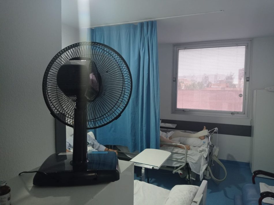 SATSE Madrid denuncia que en el interior de algunos centros de salud y hospitales se superan los 30ºC de temperatura