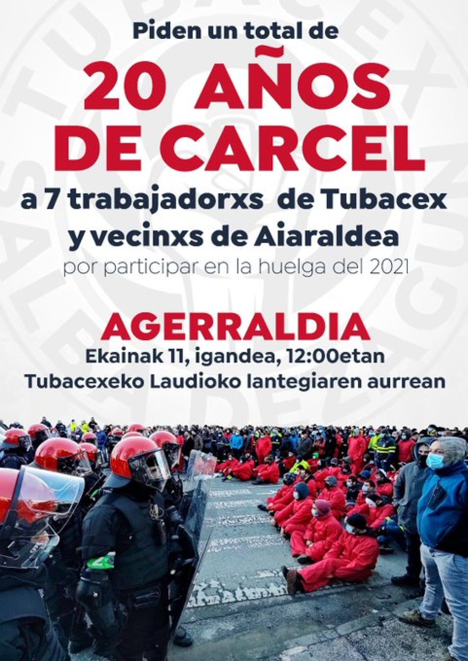 El PCE-EPK censura la petición de cárcel para trabajadores de Tubacex