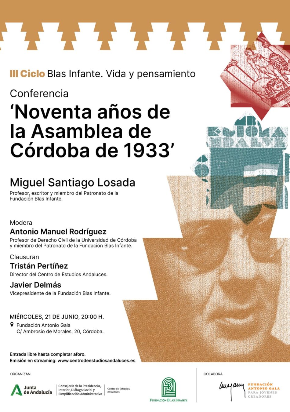 Conferencia ‘Noventa años de la Asamblea de Córdoba de 1933’. Ciclo Blas Infante, vida y pensamiento