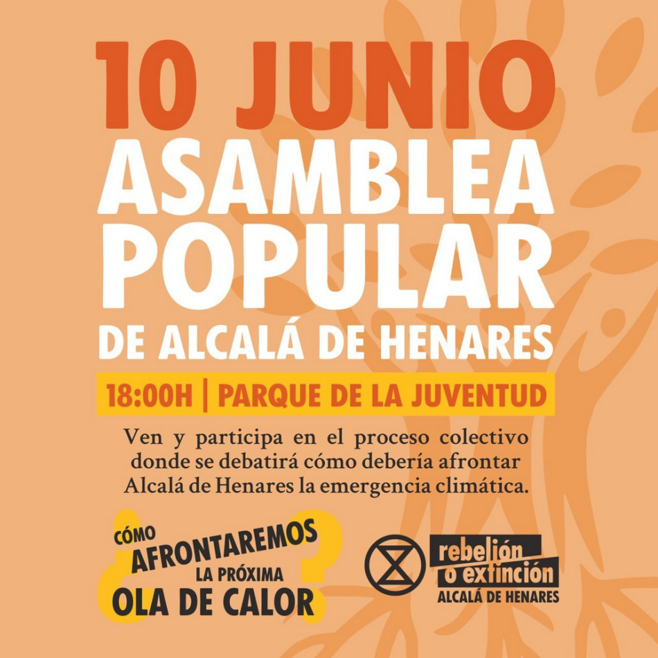 Primera asamblea Popular sobre la emergencia climática en Alcalá