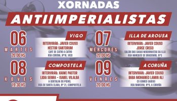 Javier Couso, Lidia Senra ou Jaime Pastor participarán nas Xornadas Antiimperialistas do Encontro Galego contra a OTAN