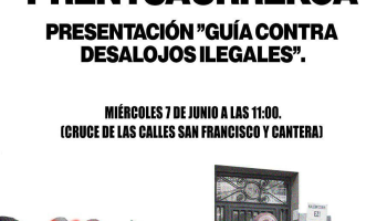 Presentación de la «Guía contra desalojos ilegales»: 7 de junio
