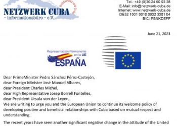 Cientos de asociaciones solidarias con Cuba envían carta a la nueva presidencia del Consejo Europeo reclamando medidas frente a Ley Helms-Burton de EEUU