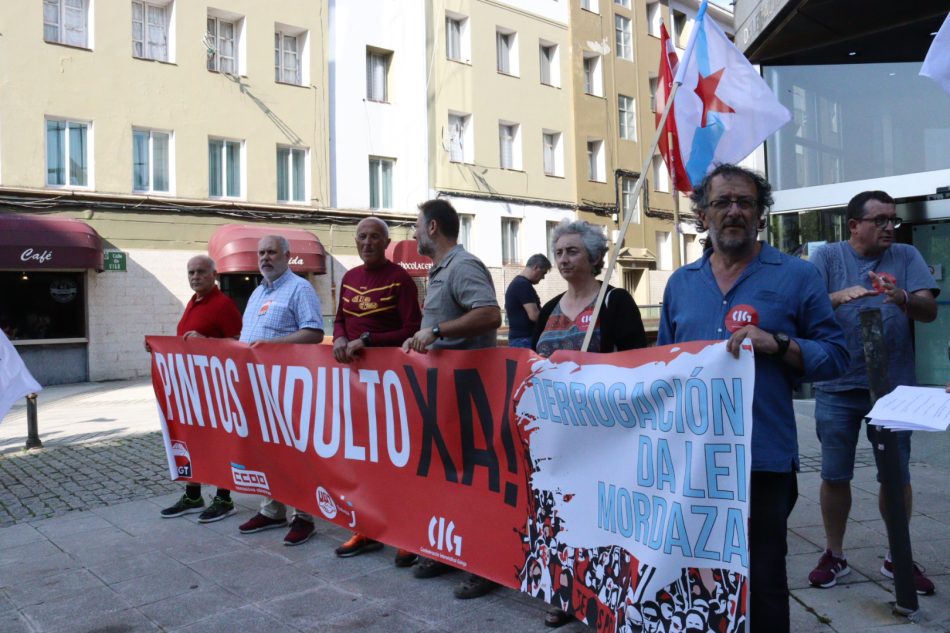 O movemento sindical de Ferrol reclama a concesión do indulto para Pintos