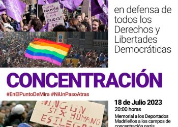 18 de julio: Concentración en defensa de todos los Derechos y Libertades Democráticas