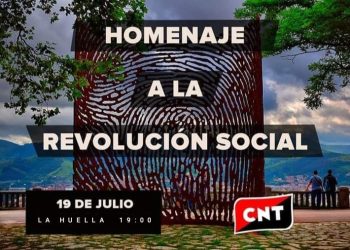 19J: Homenaje «a la revolución social» en la Huella (Artxanda, Bilbo)