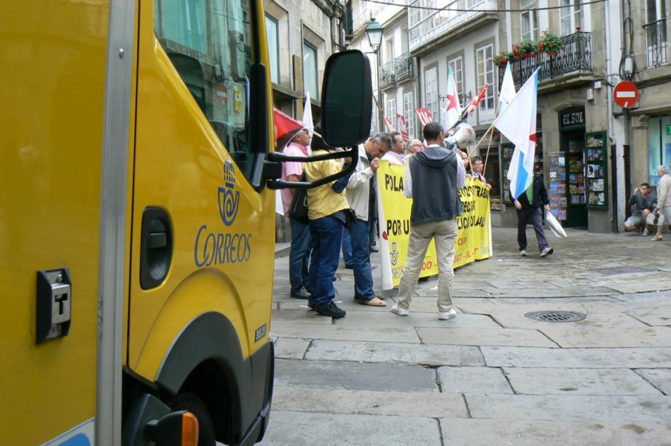 CIG-Correos denuncia que hai centros de traballo de Correos, na comarca de Compostela, sen servizo de limpeza