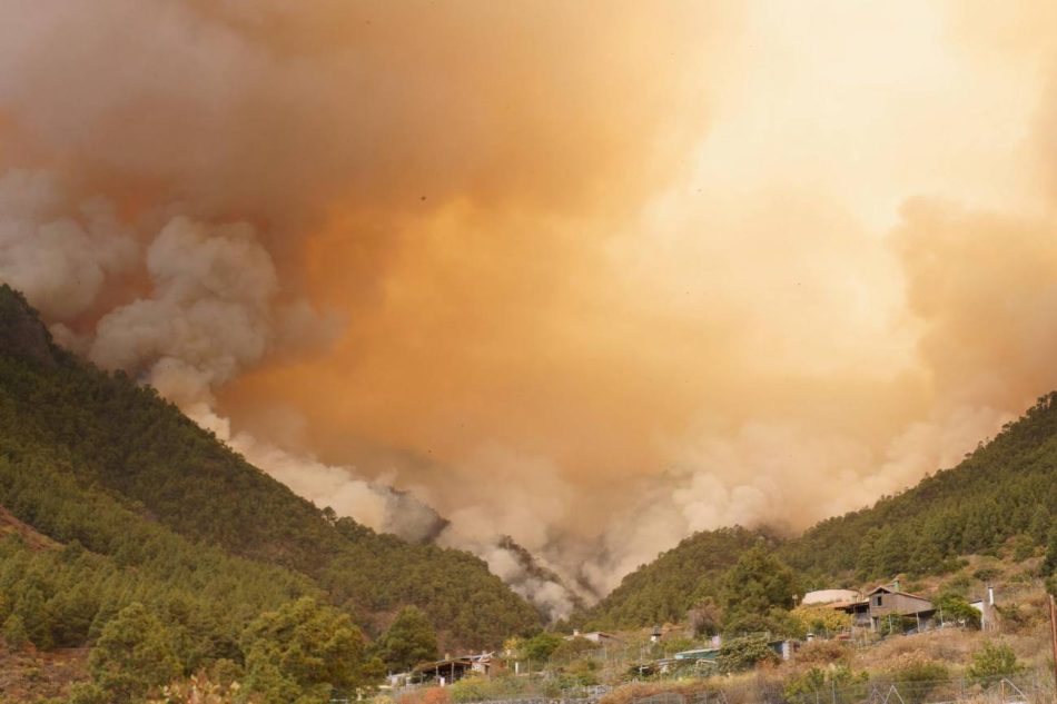 El incendio de Tenerife entra en La Orotava y ya son seis los municipios afectados