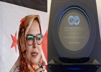 World Beyond War concede Premio Internacional a Sultana Jay-ya
